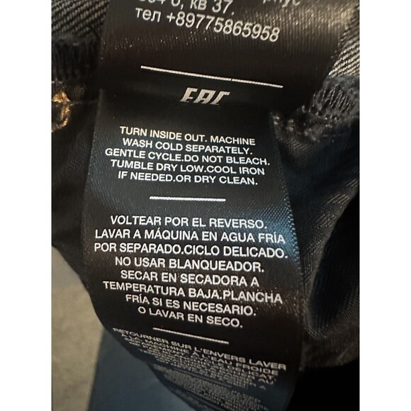 7 FOR ALL MANKIND Boy Bootcut Jeans with Frayed Hem Women's SIZE 30 NWT - Picture 7 of 12